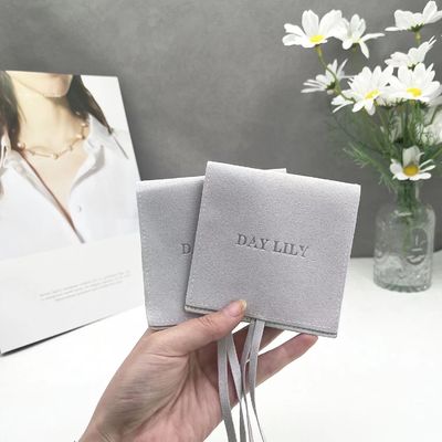 Custom Suede Jewelry Pouch Luxury Packaging for Environmentally Friendly Bracelets