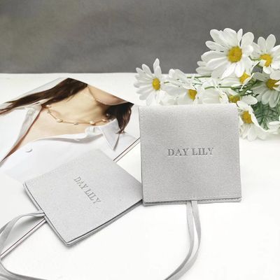 Custom Suede Jewelry Pouch Luxury Packaging for Environmentally Friendly Bracelets