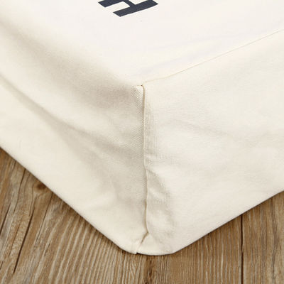 Medium Size Reusable Canvas Shopping Bags with Customized Print Design