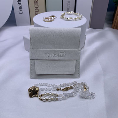 OEM/ODM Acceptable Jewelry Pouch for Customized Luxury Logo Suede Accessories