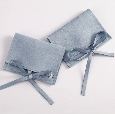 OEM/ODM Acceptable Suede Microfiber Jewelry Pouches Luxury Style for Custom Logo