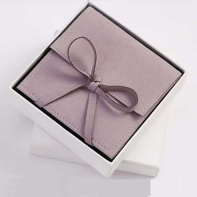 OEM/ODM Acceptable Suede Microfiber Jewelry Pouches Luxury Style for Custom Logo