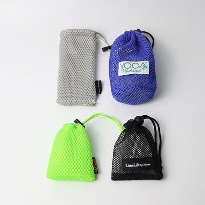 Customized Color Round Bottom Mini Drawstring Bag for Headphone and Data Cable Storage