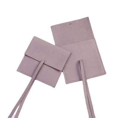 OEM/ODM Acceptable Suede Microfiber Jewelry Pouches Luxury Style for Custom Logo