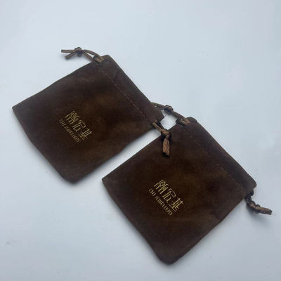 Small Dice Earring Necklace Gift Jewelry Velvet Dust Packaging Pouch Drawstring Suede Bag
