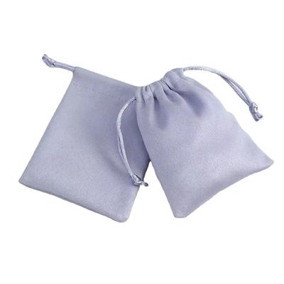 School Bag Trolley Velvet Drawstring Jewelry Pouch for Custom Logo Packaging