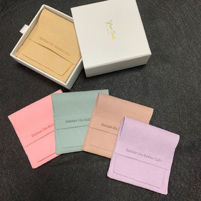 Custom Small Jewelry Bag for Earrings OEM Microfiber Jewellery Gift Pouch