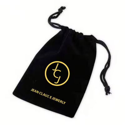 Design Small Luxury Dust Velvet Jewelry Drawstring Pouch Packing Bag And Box With Logo