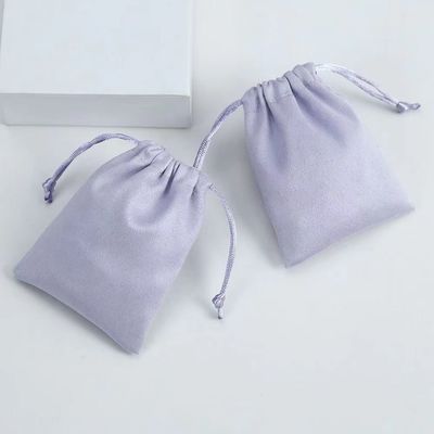 School Bag Trolley Velvet Drawstring Jewelry Pouch for Custom Logo Packaging