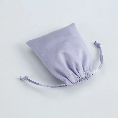 School Bag Trolley Velvet Drawstring Jewelry Pouch for Custom Logo Packaging