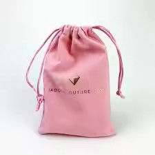 Design Small Luxury Dust Velvet Jewelry Drawstring Pouch Packing Bag And Box With Logo