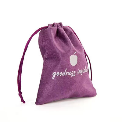 Design Small Luxury Dust Velvet Jewelry Drawstring Pouch Packing Bag And Box With Logo