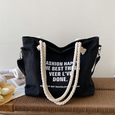 Unisex Waterproof Luxury Canvas Corduroy Tote Bag for Customized Color Daily Life