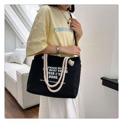 Unisex Waterproof Luxury Canvas Corduroy Tote Bag for Customized Color Daily Life