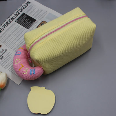 Accepable OEM/ODM Makeup Bag Portable Cartoon Toiletry Waffle Cosmetic Bag for Girls