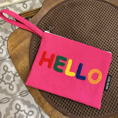 Colorful Embroidery Letter Canvas Shoulder Bag A Functional and Fashionable Choice