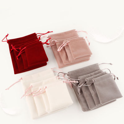 Jewelry Pouch in Luxury Style with Custom Printed Logo and Gold String