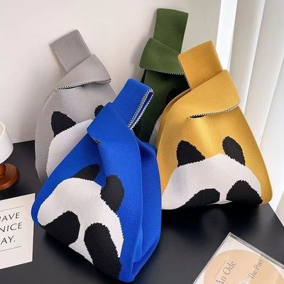 Popular Women Handbag Custom Polyester Woven Bag Mini Tote Shopping Bags