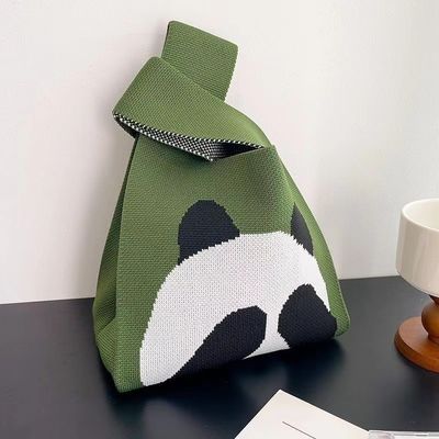 Popular Women Handbag Custom Polyester Woven Bag Mini Tote Shopping Bags