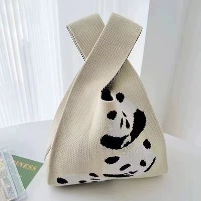 Popular Women Handbag Custom Polyester Woven Bag Mini Tote Shopping Bags