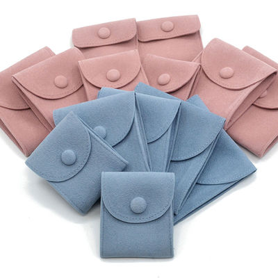 Custom Bracelet Packaging Jewelry Pouch Gift Envelope Microfiber Bag Customized Logo