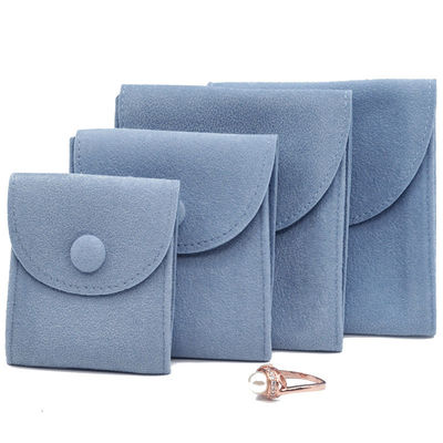 Custom Bracelet Packaging Jewelry Pouch Gift Envelope Microfiber Bag Customized Logo