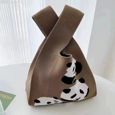 Popular Women Handbag Custom Polyester Woven Bag Mini Tote Shopping Bags