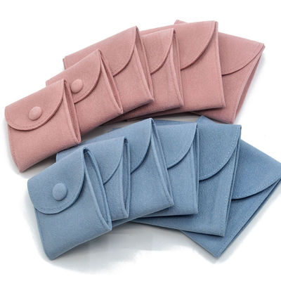 Custom Bracelet Packaging Jewelry Pouch Gift Envelope Microfiber Bag Customized Logo