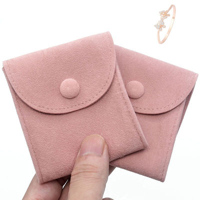 Custom Bracelet Packaging Jewelry Pouch Gift Envelope Microfiber Bag Customized Logo
