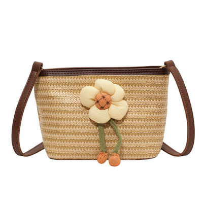 Promotion Summer Vacation Fashion Women Daisy Bucket Shoulder Bag with Custom Logo