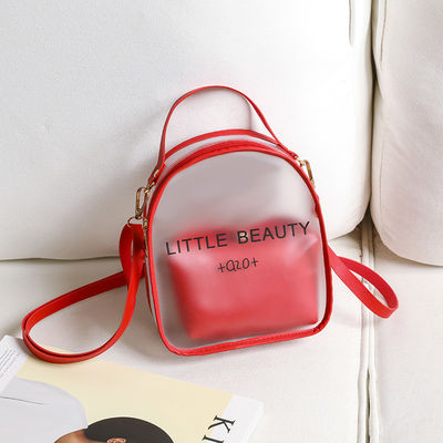Gender Women Clear Waterproof Small Backpack Acceptable for Customization