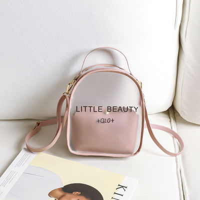 Gender Women Clear Waterproof Small Backpack Acceptable for Customization
