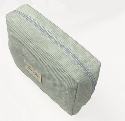 Custom Private Logo Corduroy Striped Makeup Pouch for Newest Fashinable Style Women