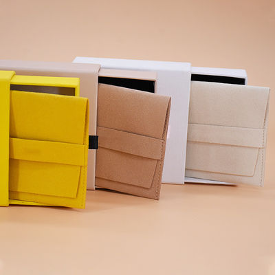 Custom Logo Jewelry Pouch Packaging with Customized Color and Microfiber Envelope