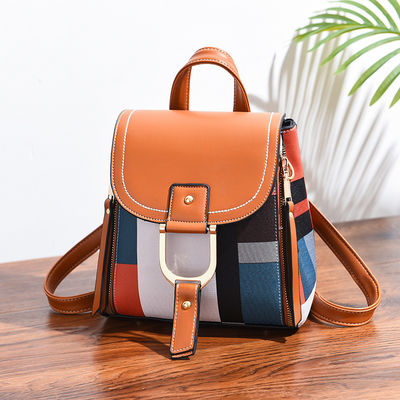 2022 Ladies Back Bags Students Fashion Women Small Backpack with Main Material PU