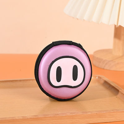 Pattern Type others Round 2d 3d Coin Usb Lines Earphone Pvc Eva Organizer Bags