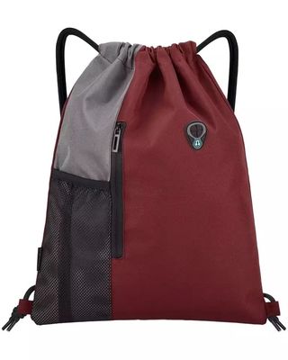 Customized Logo Pattern Cotton Canvas Drawstring Backpack Bag for Basketball Shoes