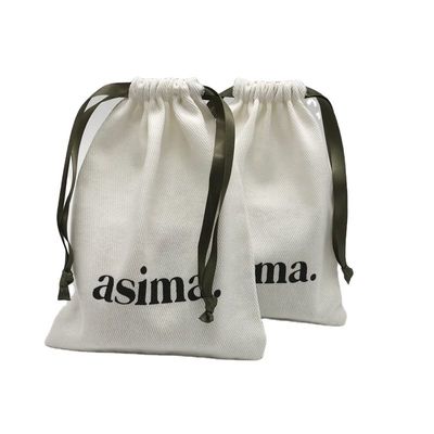 Eco-friendly Twill Cotton Drawstring Pouch for Customized Color Jewelry Gift Packaging