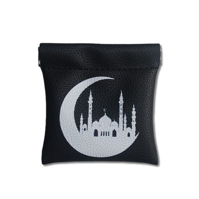 Compact Leather Coin Purse for Muslim Customized Color Genuine Leather Material