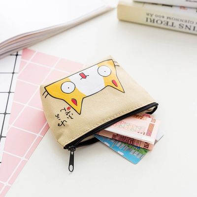 Ruiding Cute Korean Pink Cotton Makeup Cosmetic Bag with Zipper Logo Customized Logo