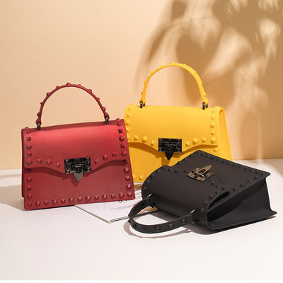 2022 Luxury Jelly Purse Newest Fashinable PVC Shoulder Handbag with Zipper Closure