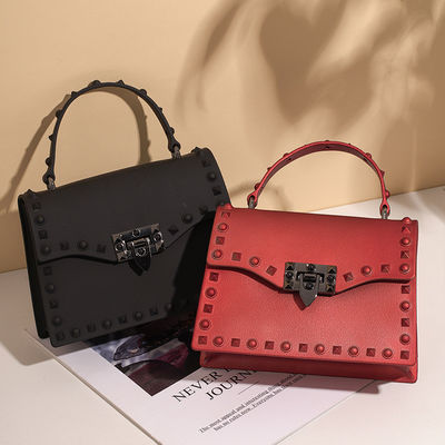 2022 Luxury Jelly Purse Newest Fashinable PVC Shoulder Handbag with Zipper Closure