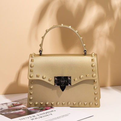 2022 Luxury Jelly Purse Newest Fashinable PVC Shoulder Handbag with Zipper Closure