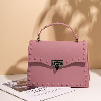 2022 Luxury Jelly Purse Newest Fashinable PVC Shoulder Handbag with Zipper Closure