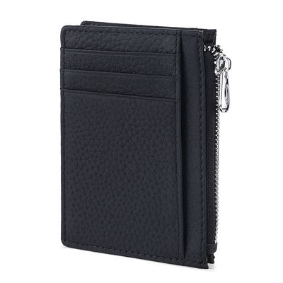 Custom Logo Accepted Newest Minimalist Front Pocket Rfid Wallet Card Holder For Men