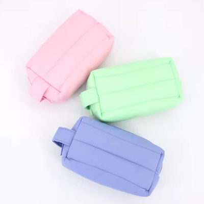 Waterproof Pouch Nylon Travel Makeup Organizer Bag with Zipper Closure and Logo Design