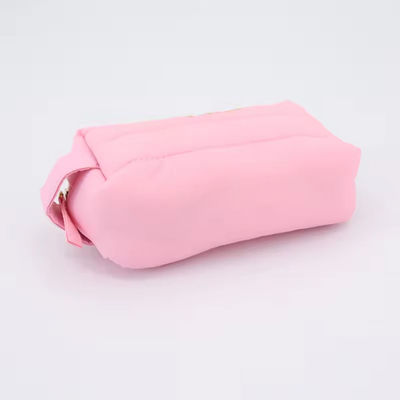 Waterproof Pouch Nylon Travel Makeup Organizer Bag with Zipper Closure and Logo Design