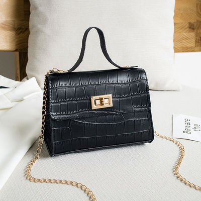 Customized Color Crocodile Pattern Handbag with Zipper Closure and Luxury Design