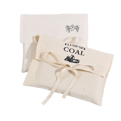 Eco-friendly Custom Logo Printed Cotton Envelope Bag for Organic Envelope Dust Pouch