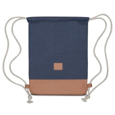Custom Logo Soft-loop Cotton Cloth Drawstring Bag for Gym and Outdoor Activities
